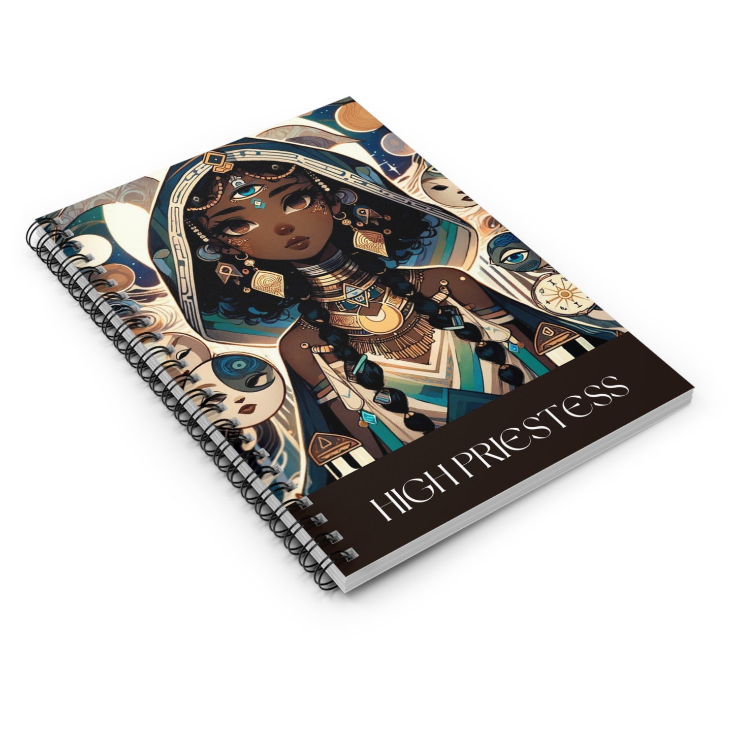 High Priestess Spiral Notebook - Ruled Line