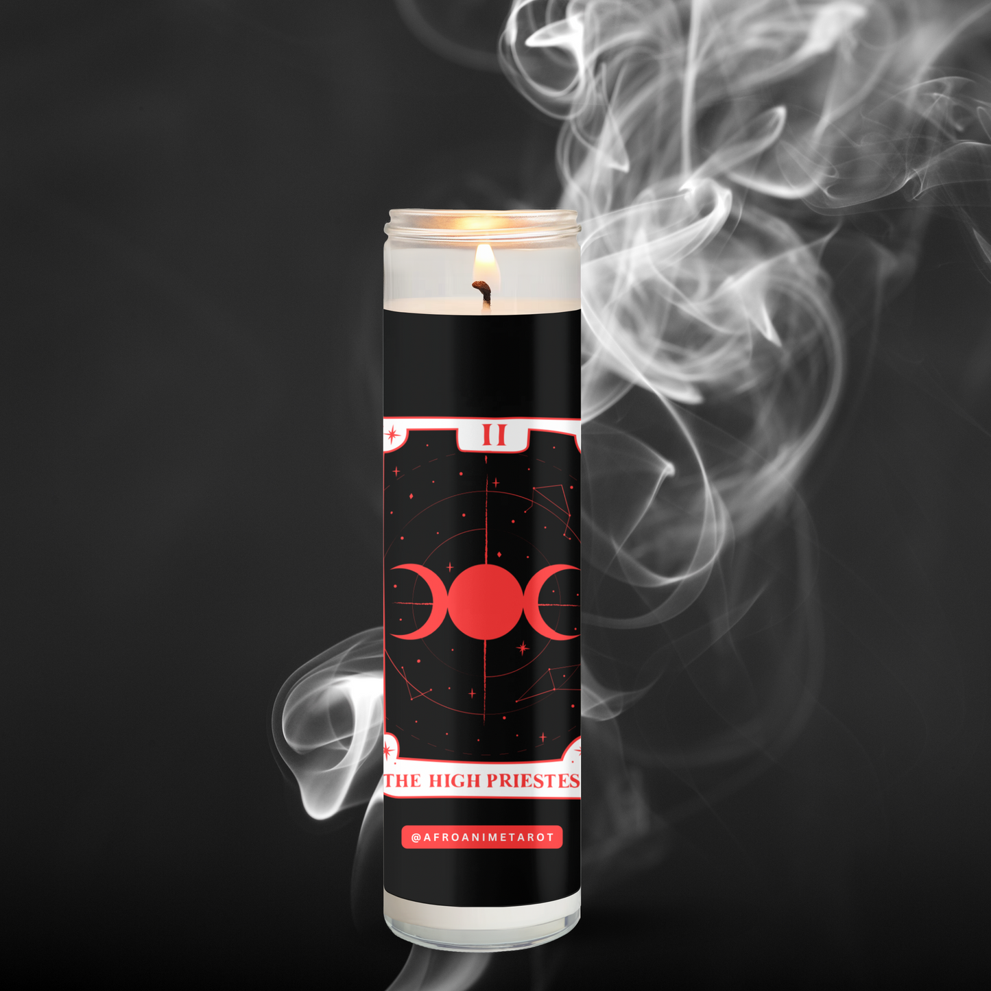 The High Priestess Tarot Prayer Candle