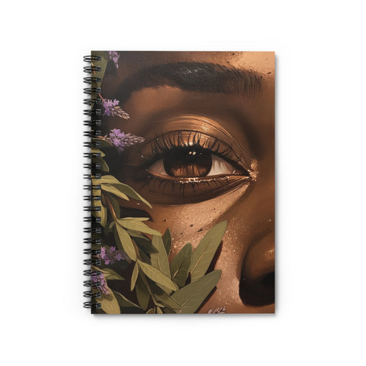 Spiral Notebook - The Cleansing Eye Lavender Sage Ruled Line