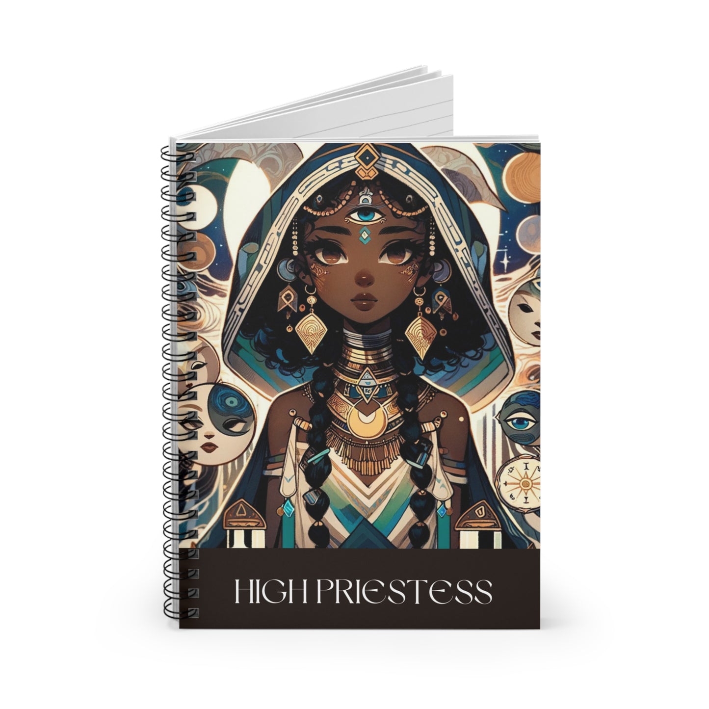 High Priestess Spiral Notebook - Ruled Line
