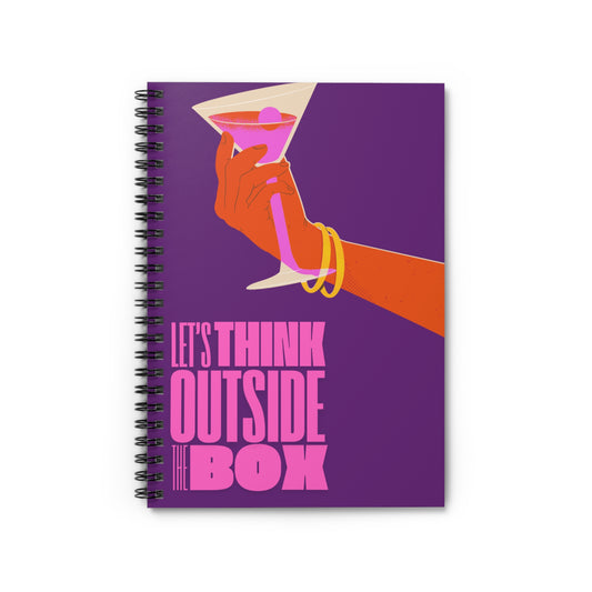 Spiral Notebook - Think Outside The Box Ruled Line